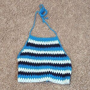 BP Blue crop top